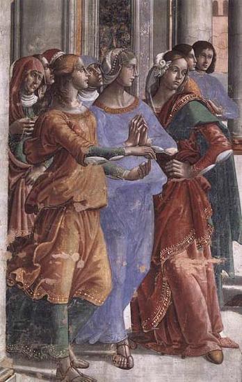 GHIRLANDAIO, Domenico Detail of Presentation of the Virgin at the Temple France oil painting art